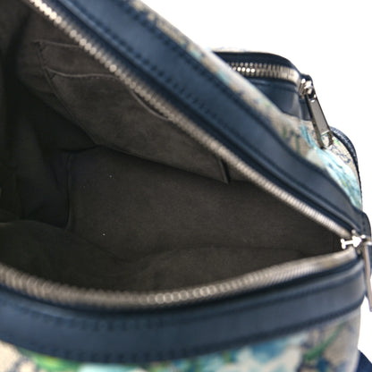Gucci GG Supreme Monogram Blooms Small Day Backpack Blue 5 of 9