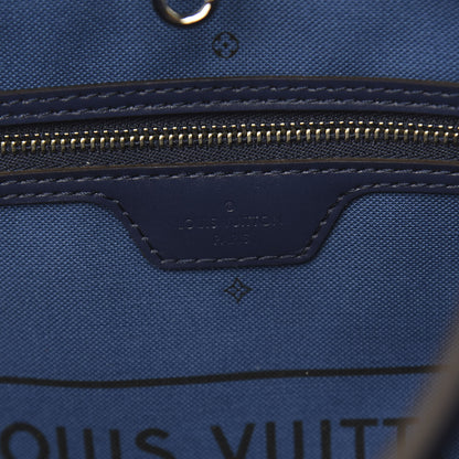 Louis Vuitton Monogram Escale Neverfull MM Blue 8 of 12