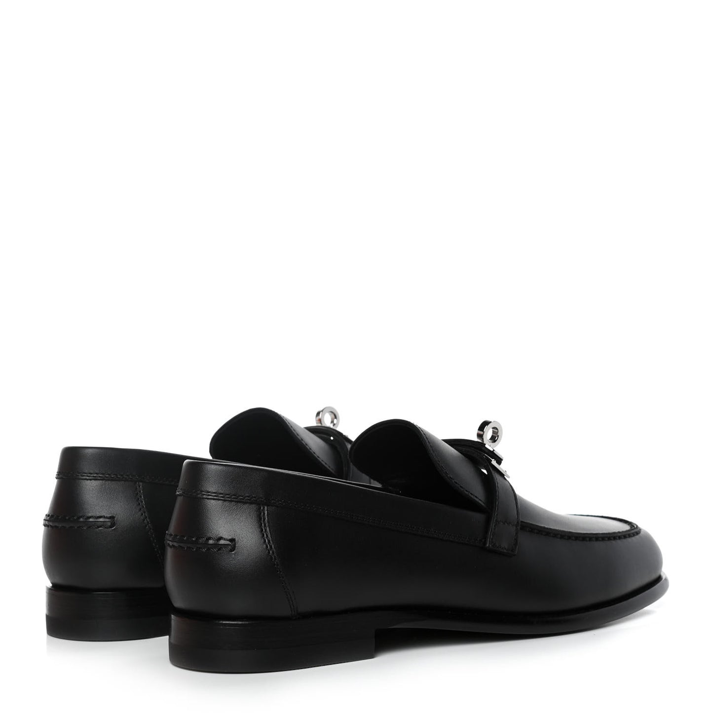 Calfskin Womens Destin Loafers 36 Black