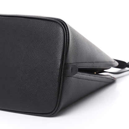 Prada Saffiano Cuir Matinee Tote Black Cherry 7 of 10