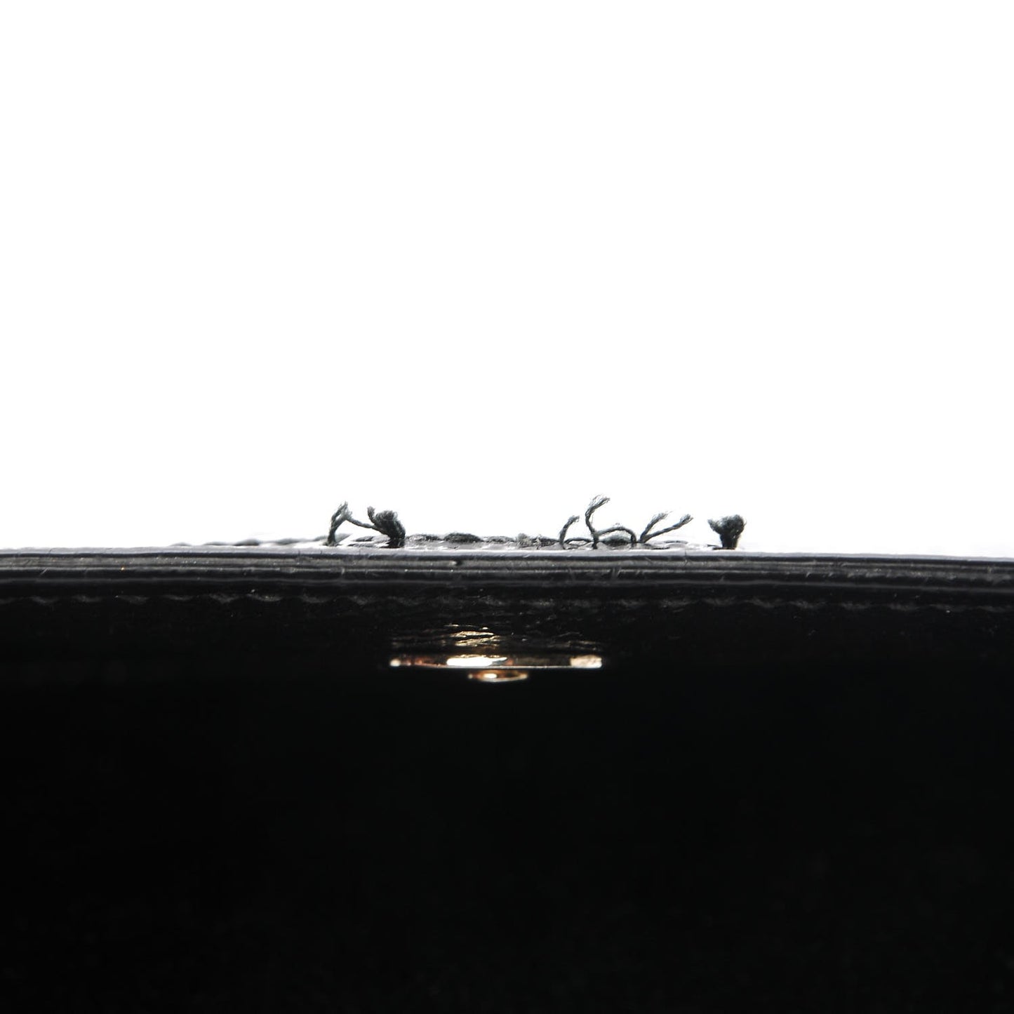 Textured Patent Monogram Small Belle De Jour Clutch Black