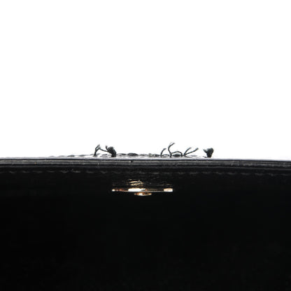 Saint Laurent Textured Patent Monogram Small Belle De Jour Clutch Black 7 of 7