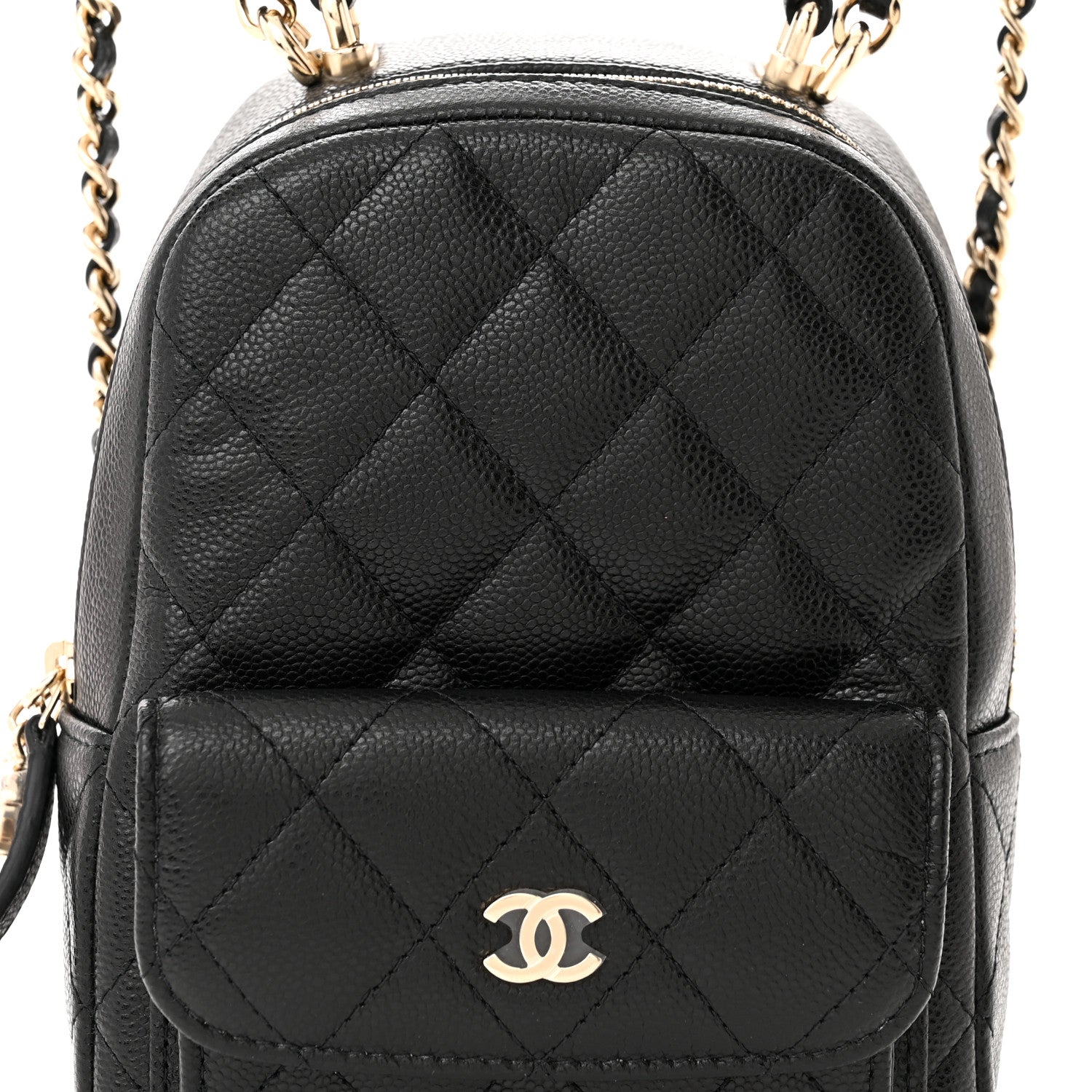 Chanel Caviar Quilted CC Mini Classic Backpack Black 8 of 11