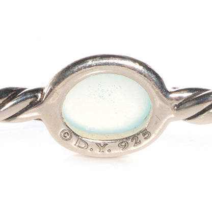 David Yurman Sterling Silver Moonstone Color Classics Four Station 3mm Bangle 3 of 3