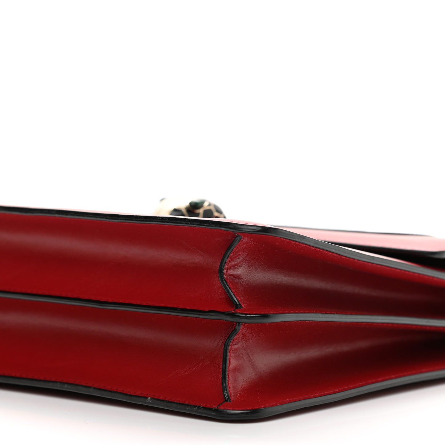 Calfskin Serpenti Forever Top Handle Red