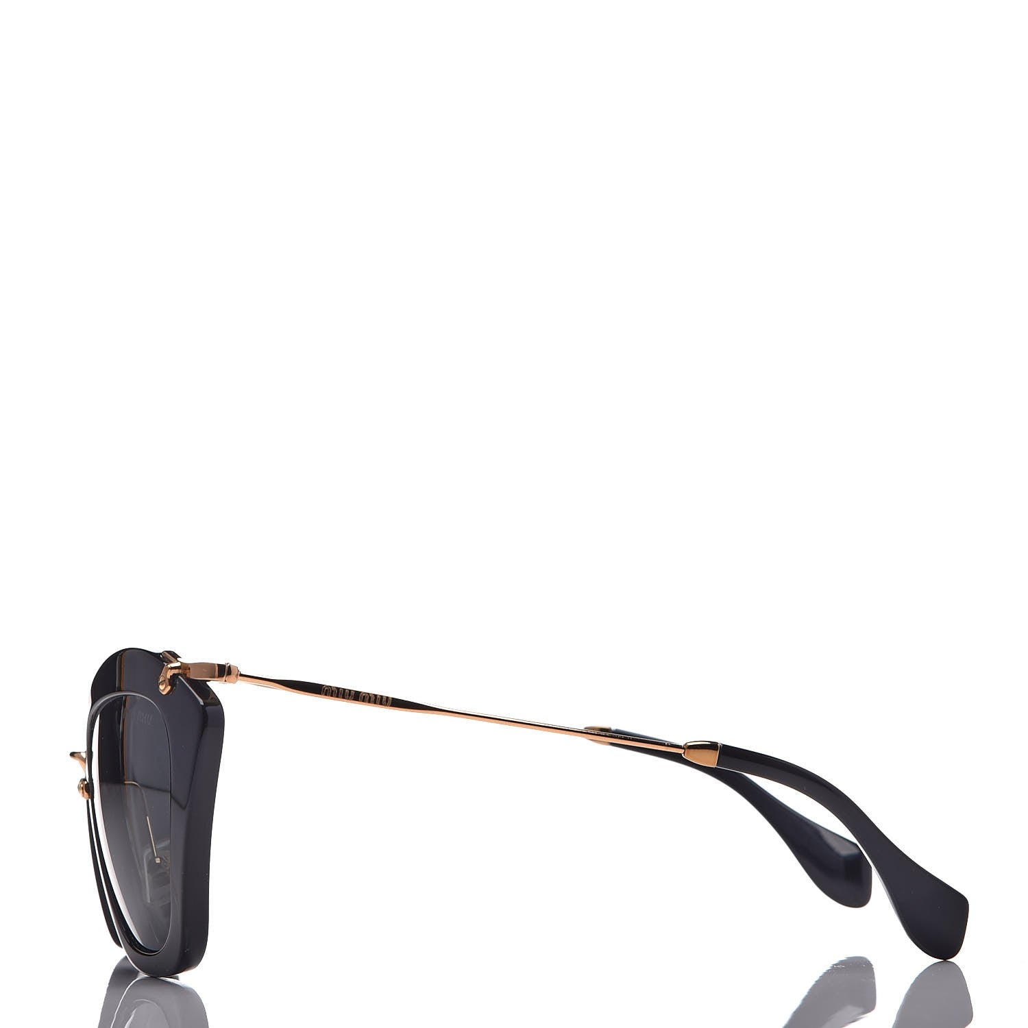 Miu Miu Cat Eye Sunglasses SMU10N Nero Black 3 of 8