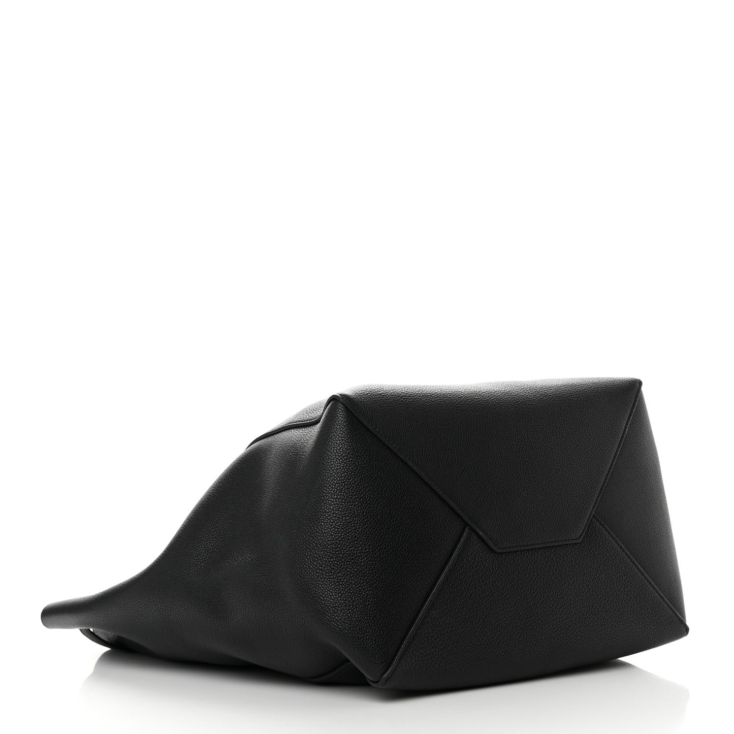 Soft Grained Calfskin Medium Belt Cabas Phantom Black