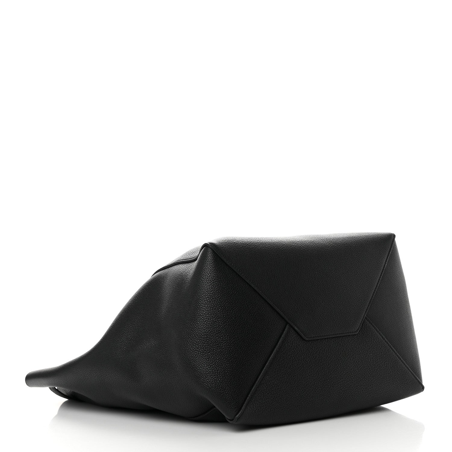 Celine Soft Grained Calfskin Medium Belt Cabas Phantom Black 4 of 11