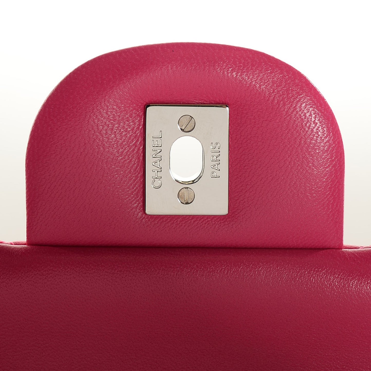 Lambskin Quilted Jumbo Double Flap Fuchsia