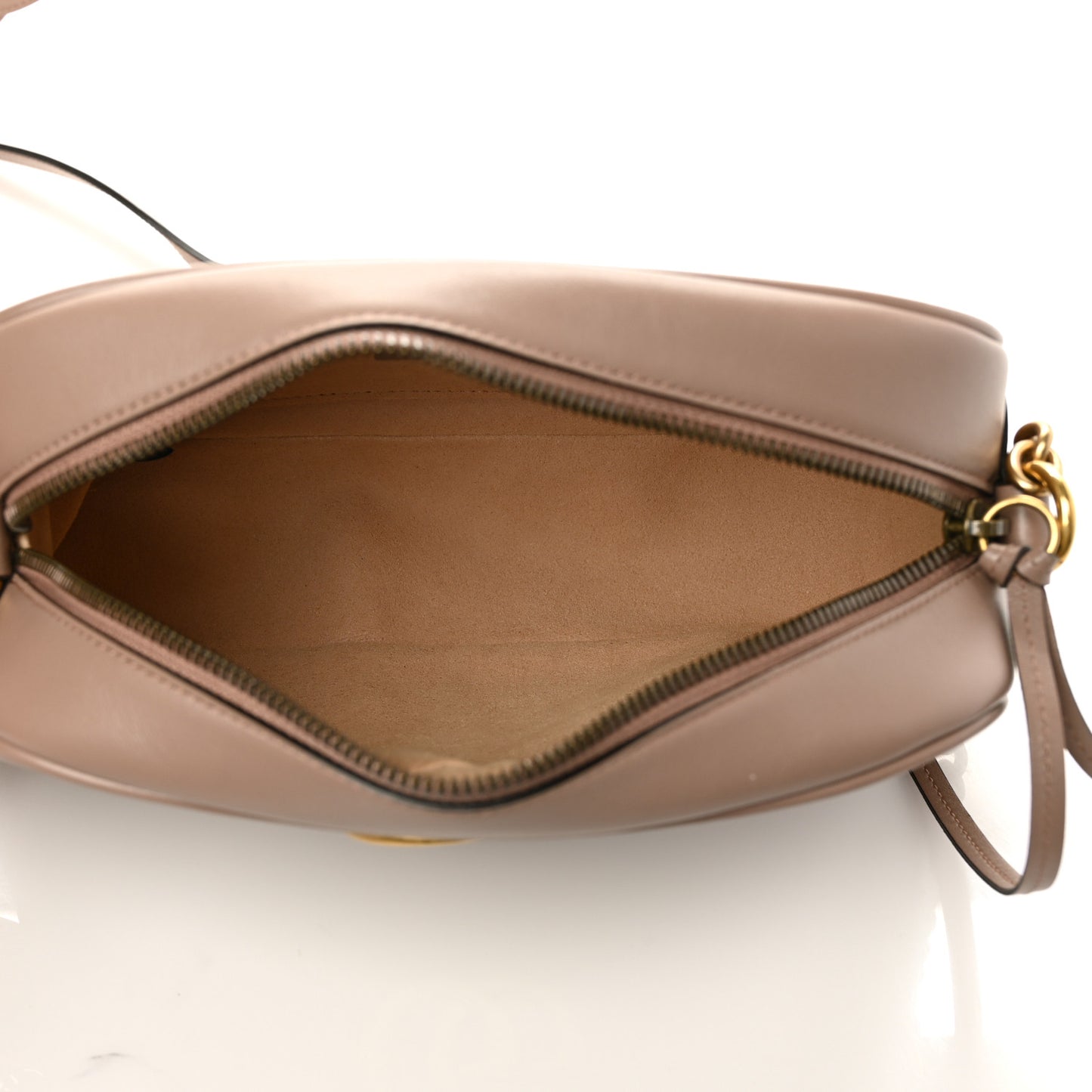 Calfskin Matelasse Small GG Marmont Chain Shoulder Bag Porcelain Rose