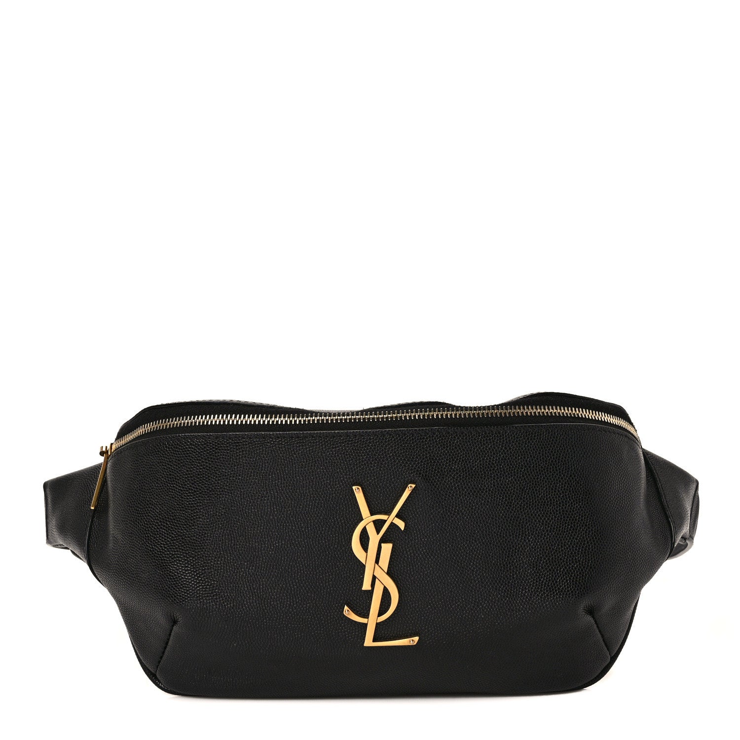 Saint Laurent Grain De Poudre Monogram Belt Bag Black 1 of 8