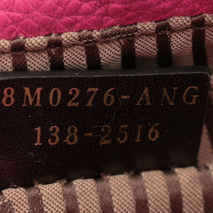 Fendi Vitello Flamingo Fendista Pouchette Crossbody Lampone 7 of 11