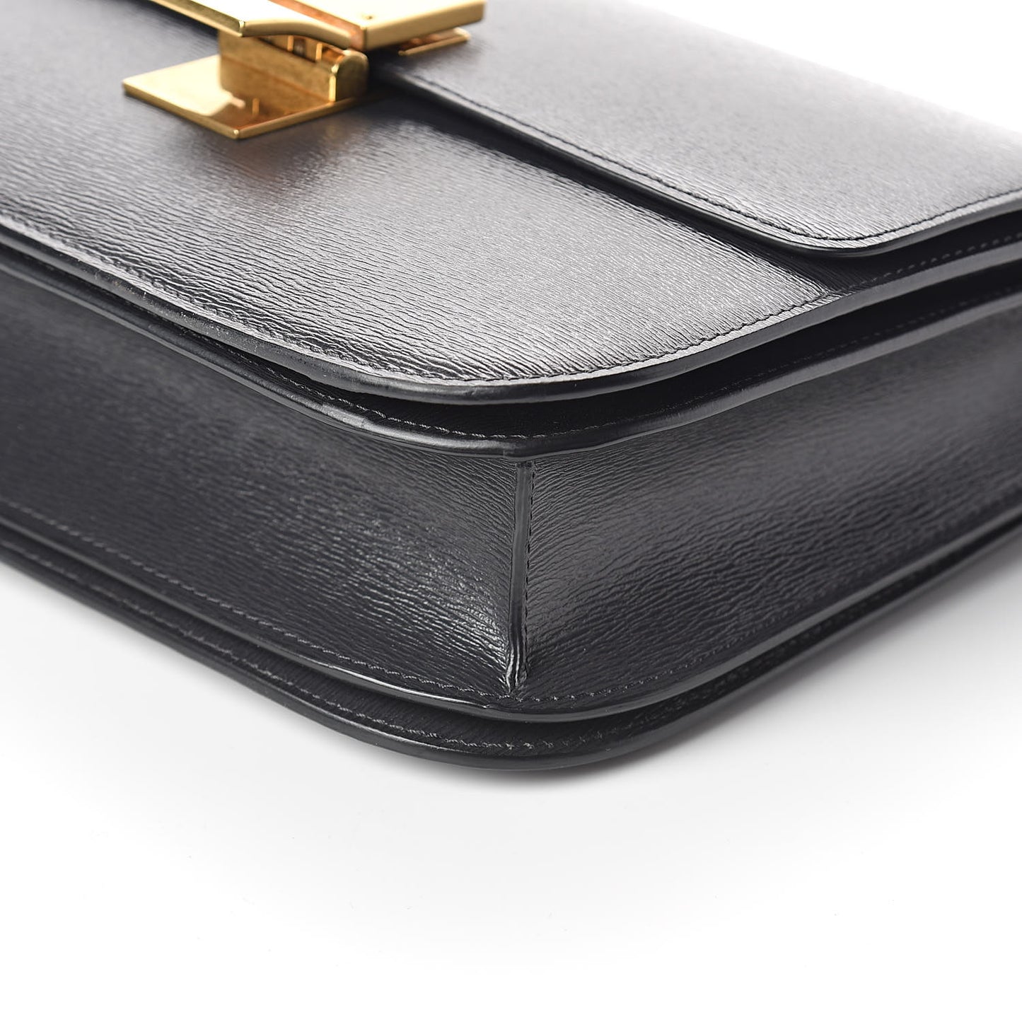 Liege Calfskin Medium Classic Box Flap Bag Anthracite
