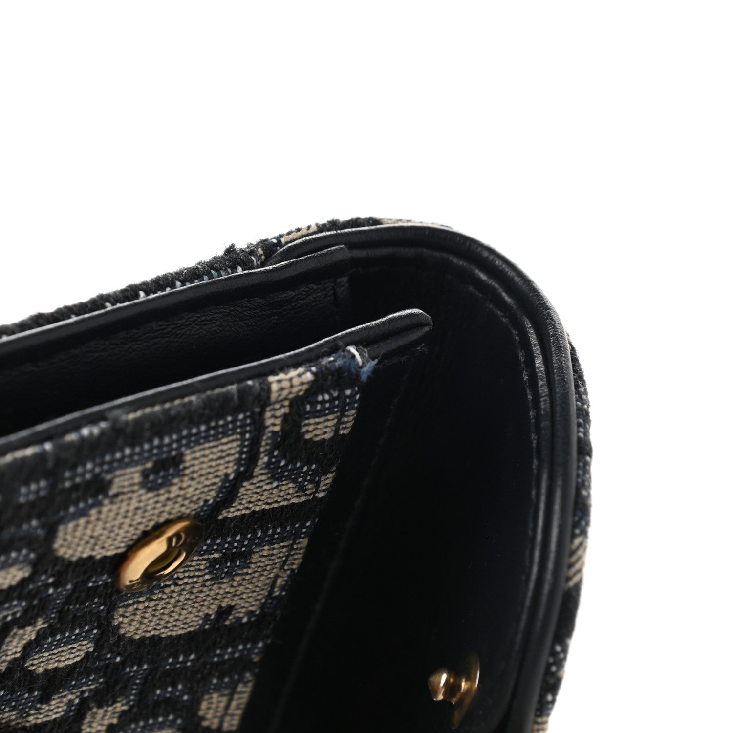 Christian Dior Oblique Saddle Card Holder Blue 8 of 8