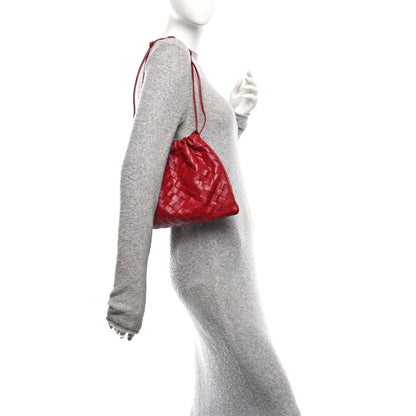 Bottega Veneta Nappa Intrecciato Medium Dustbag Dark Red 2 of 10