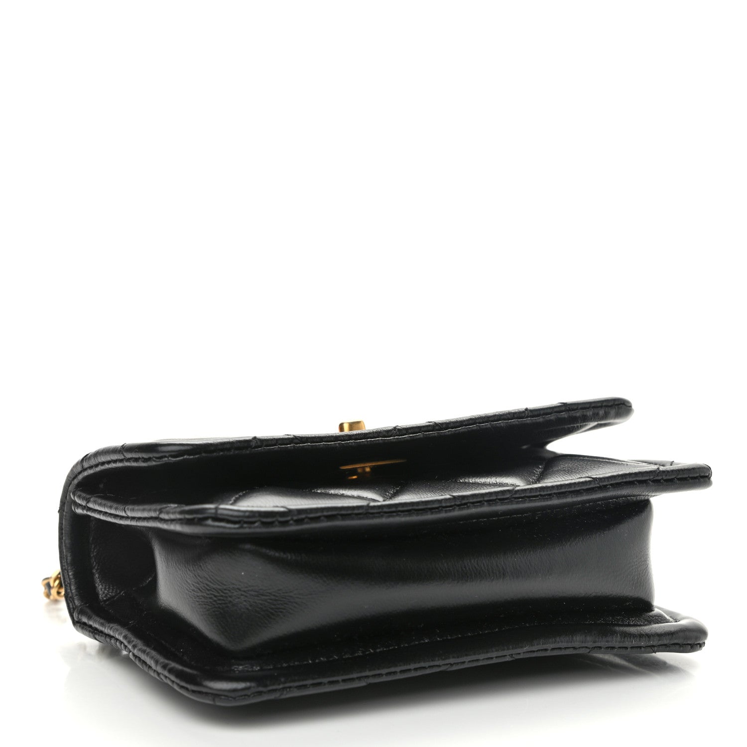 Chanel Shiny Lambskin Quilted Extra Mini Flap Black 4 of 11