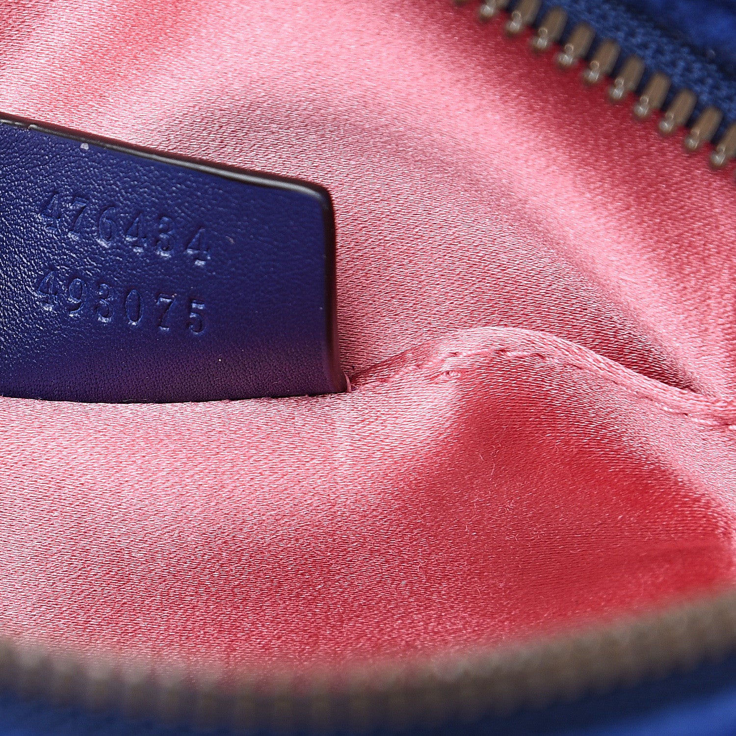 Gucci Velvet Matelasse GG Marmont Belt Bag 75 30 Cobalt Blue 7 of 10