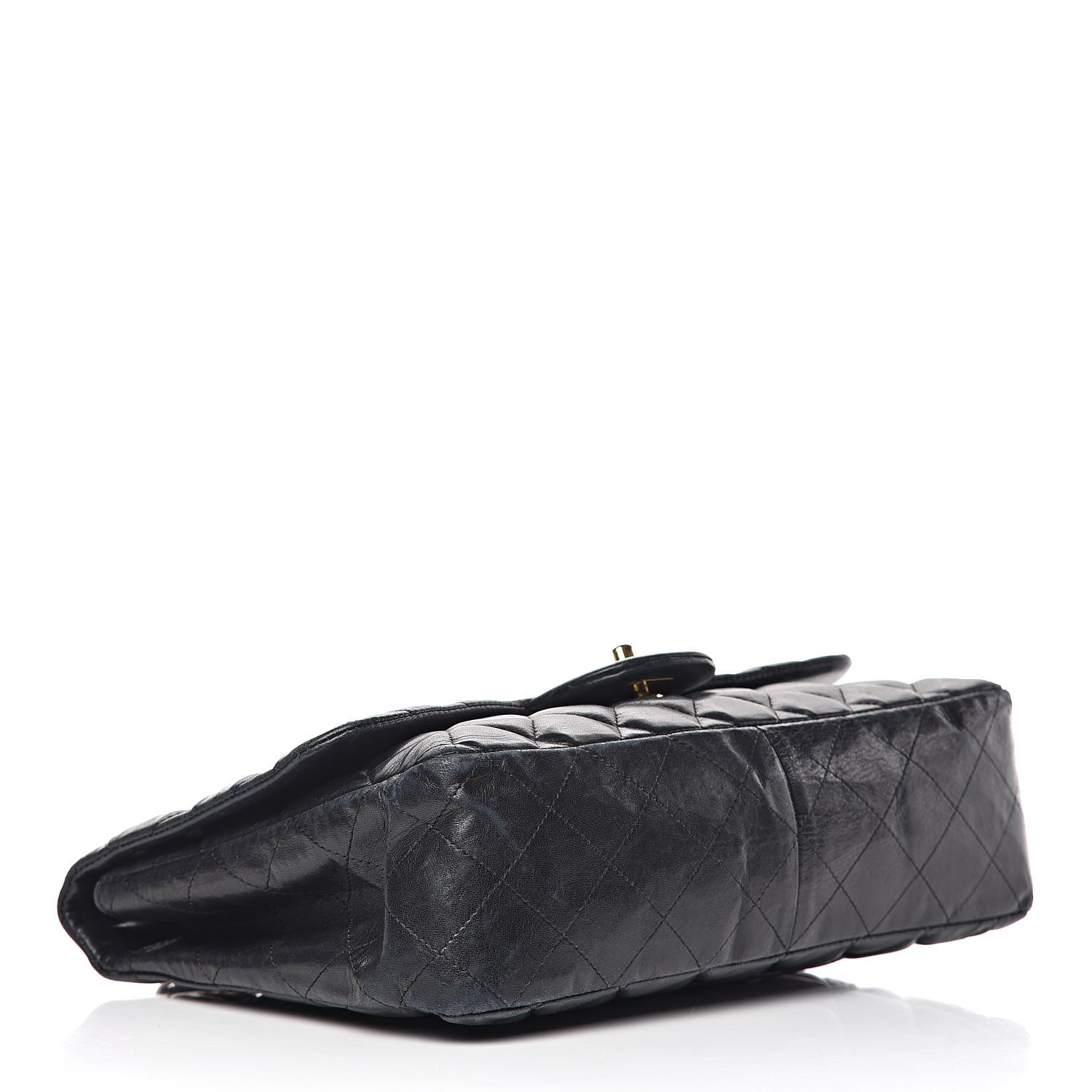 Chanel Lambskin Quilted Jumbo Single Flap Black 4 of 24