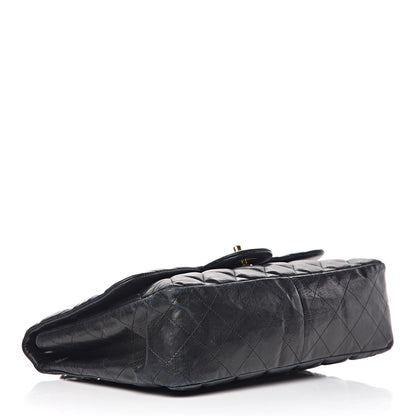 Chanel Lambskin Quilted Jumbo Single Flap Black 4 of 24