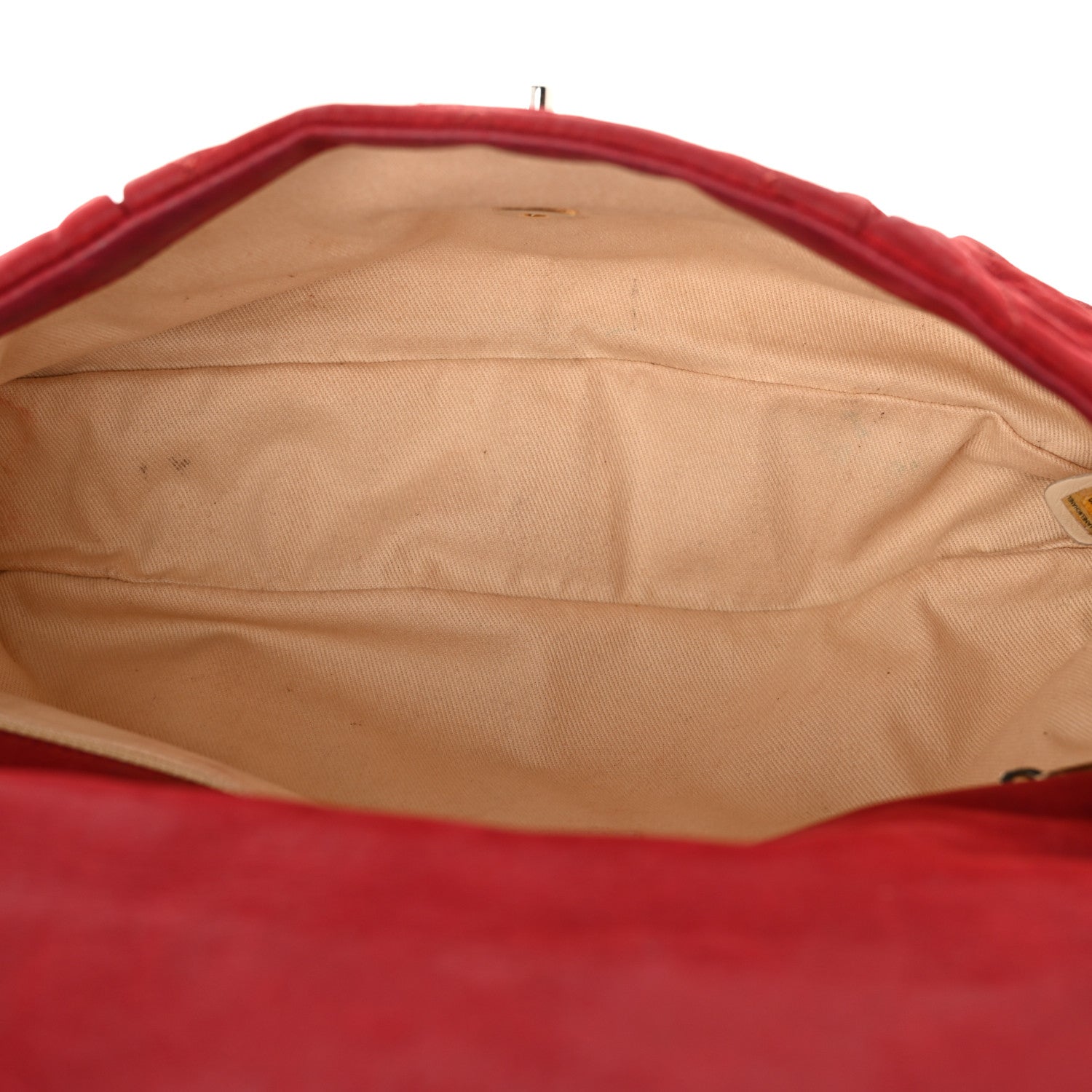 Chanel Iridescent Calfskin Large Chic Quilt Flap Red 5 of 15