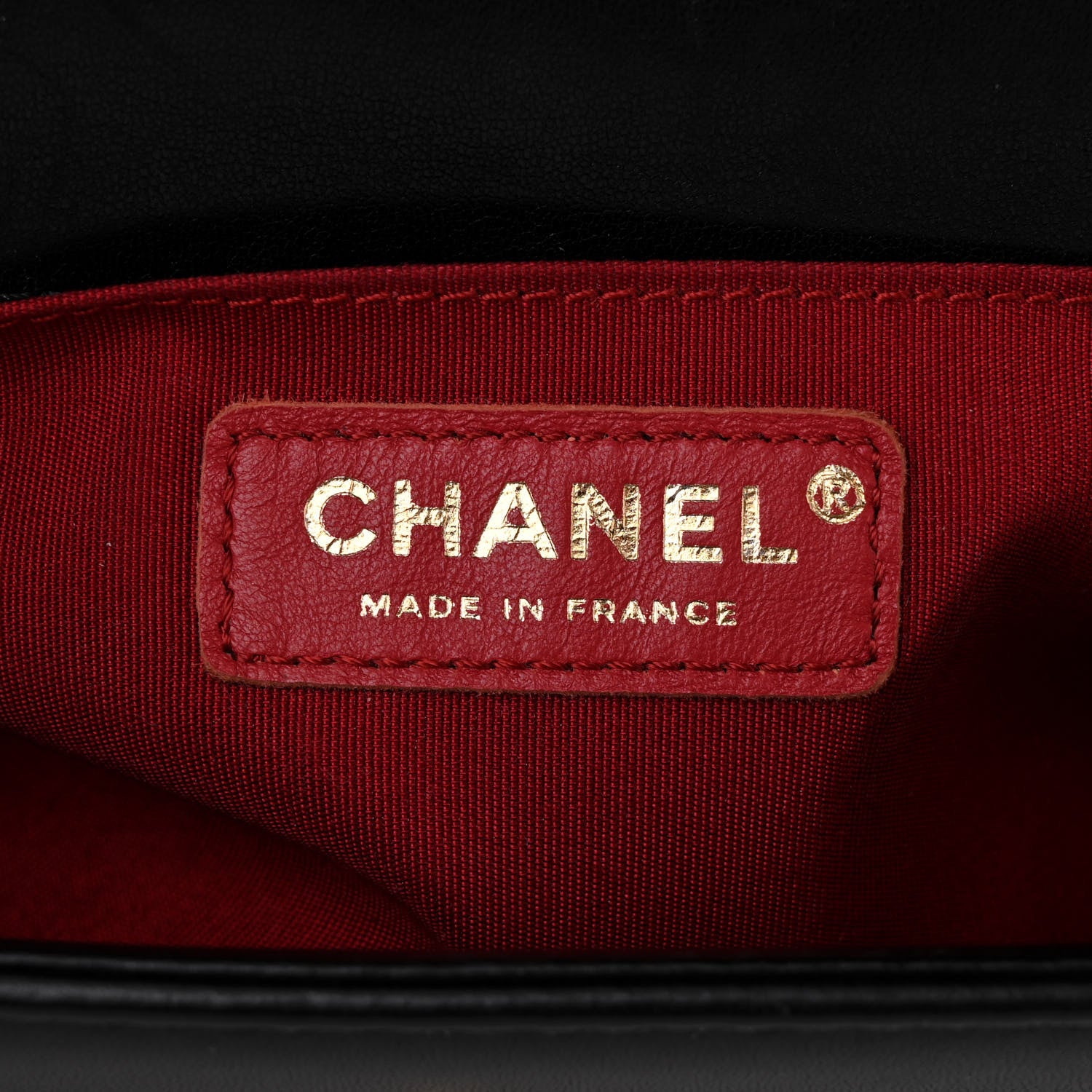 Chanel Lambskin Quilted Medium Boy Flap Dark Red Black 5 of 10
