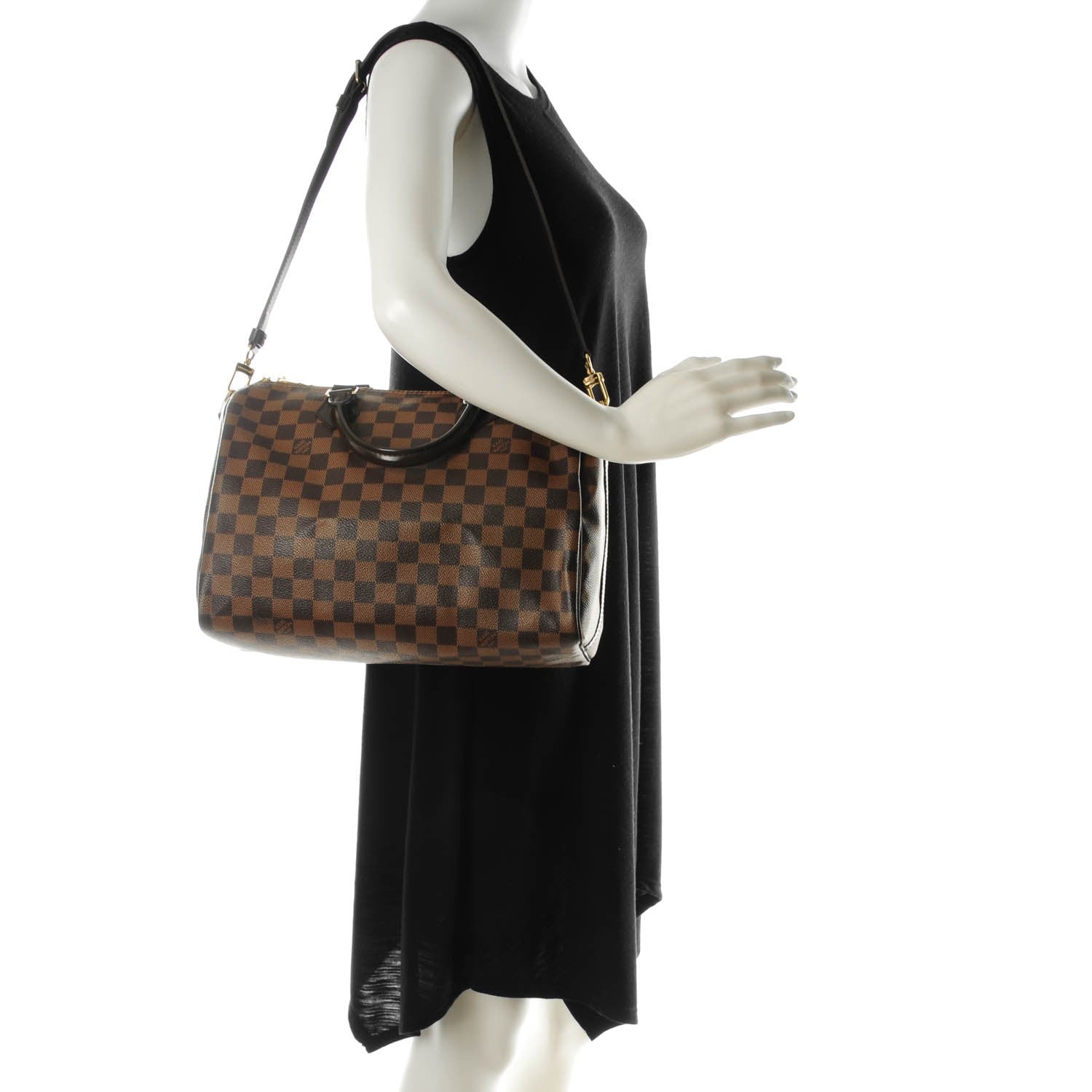 Louis Vuitton Damier Ebene Speedy Bandouliere 30 2 of 9