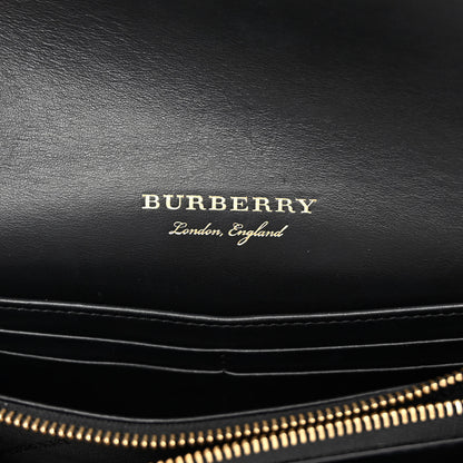 Burberry House Check Bridle Calfskin Small Madison Buckle Bag Tan 6 of 11