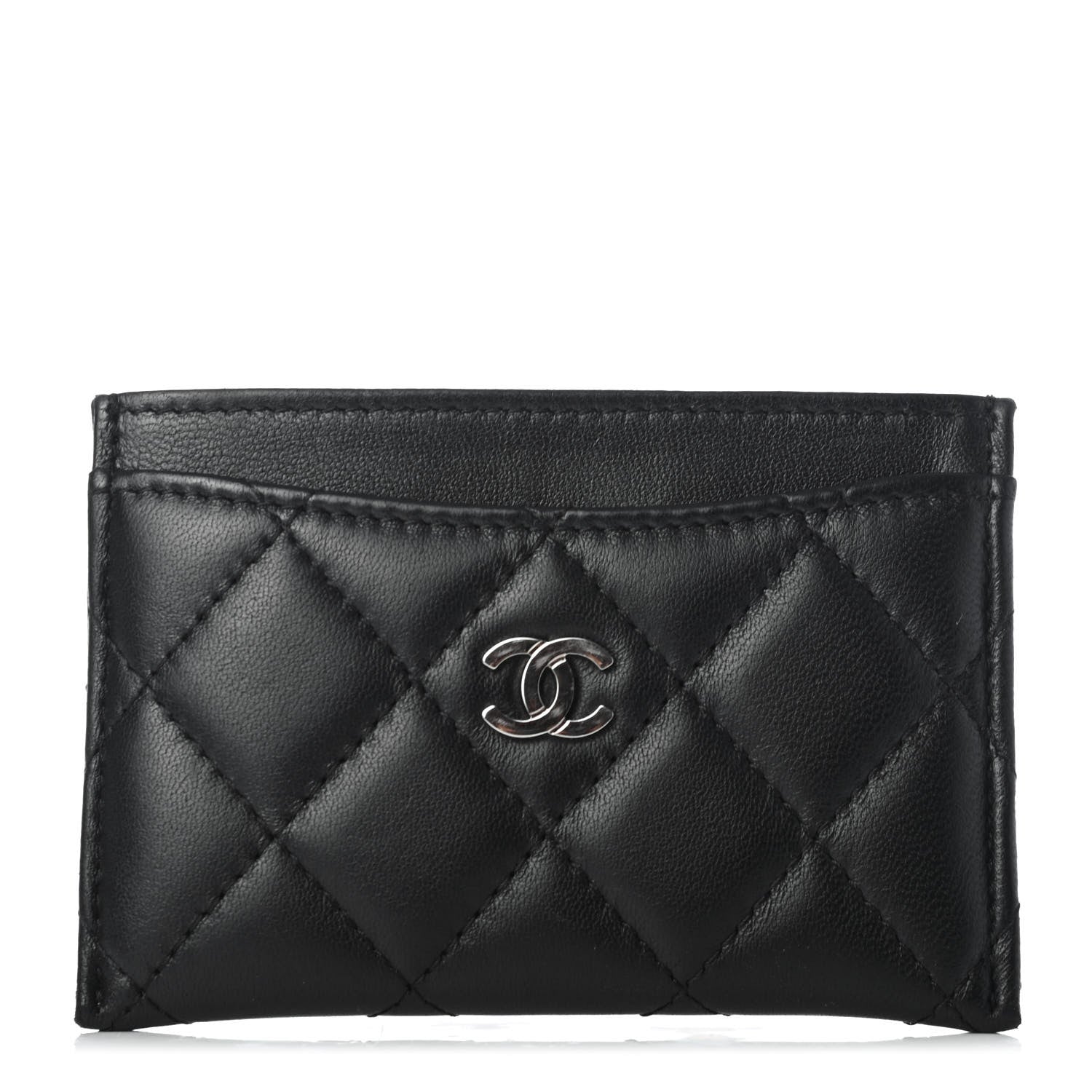 Chanel Lambskin Quilted Card Holder Black 1 of 8