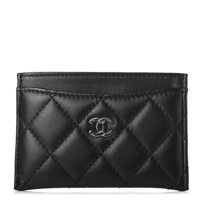 Chanel Lambskin Quilted Card Holder Black 1 of 8