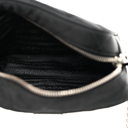 Prada Nylon Tessuto Impuntu Quilted Chain Crossbody Black 5 of 11