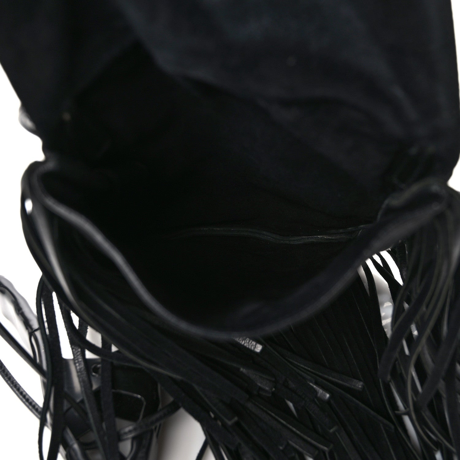 Saint Laurent Lambskin Anita Tassed Crossbody Bag Black 5 of 10