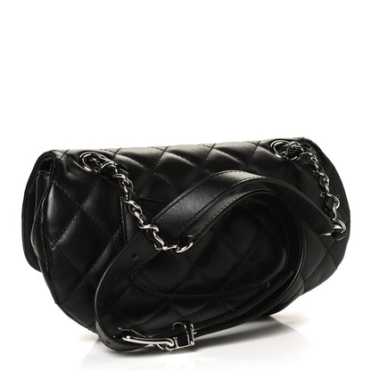 Chanel Calfskin Quilted CC Uniform Flap Belt Bag Black 3 of 15