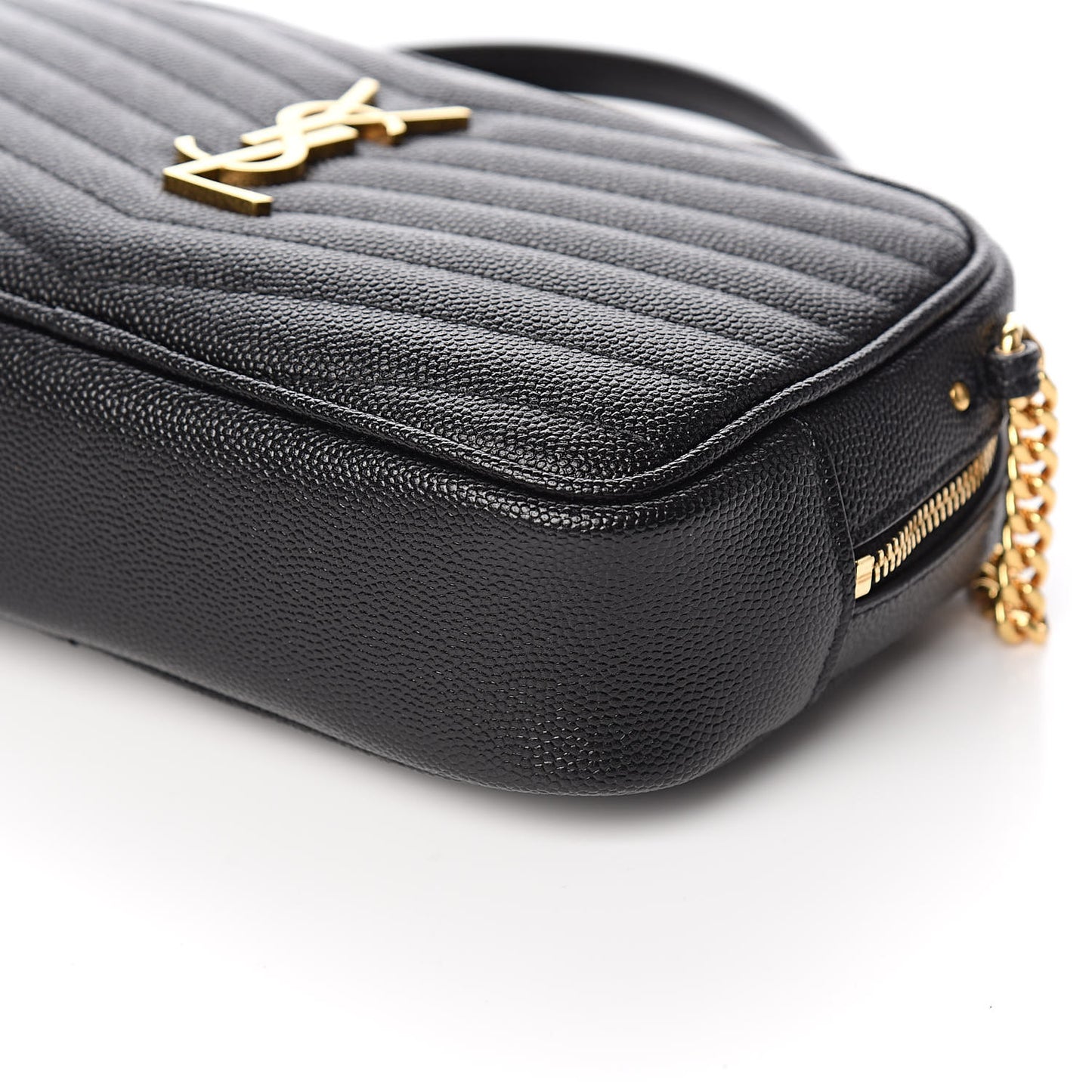 Grain De Poudre Matelasse Monogram Mini Lou Camera Bag Black