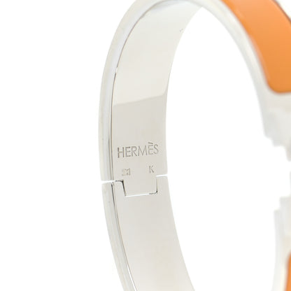 Hermes Enamel Narrow Clic Clac H Bracelet PM Curcuma 5 of 6