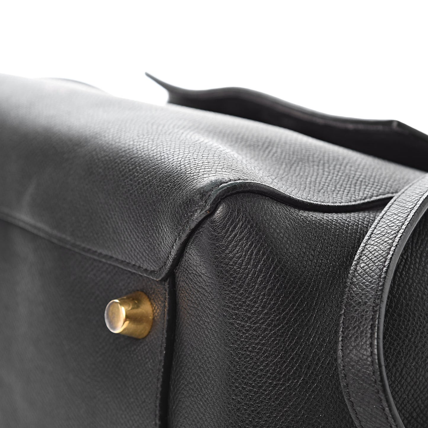 Grained Calfskin Mini Belt Bag Black