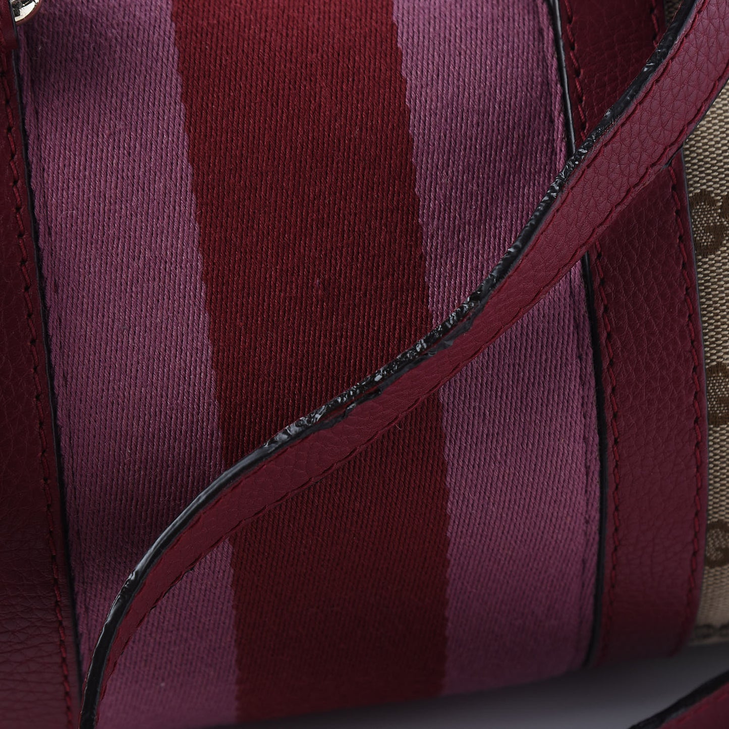 Monogram Cellarius Calfskin Vintage Web Small Boston Beige Ebony Soft Burgundy Peonia Flower Box Pink