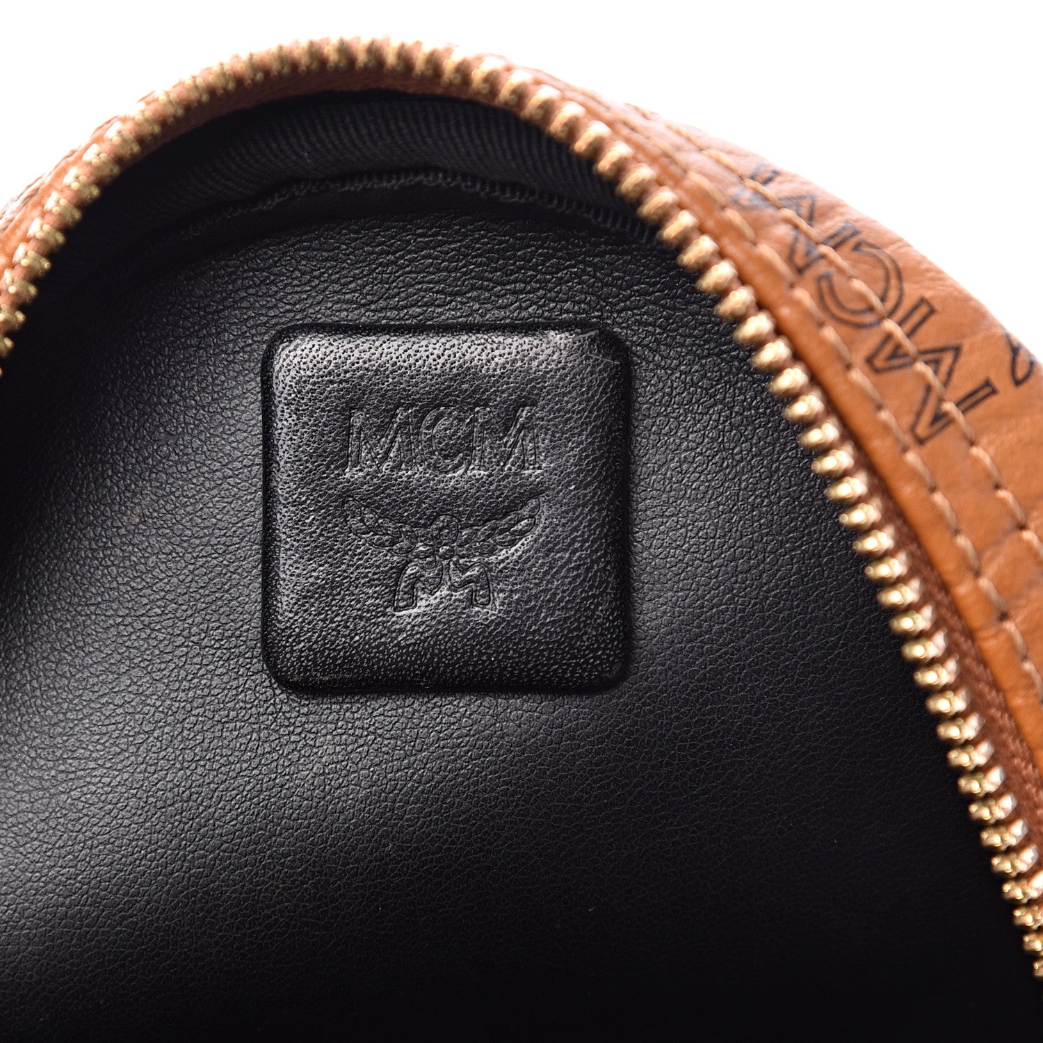 MCM Visetos Side Stud X-Mini Stark Backpack Cognac 6 of 11