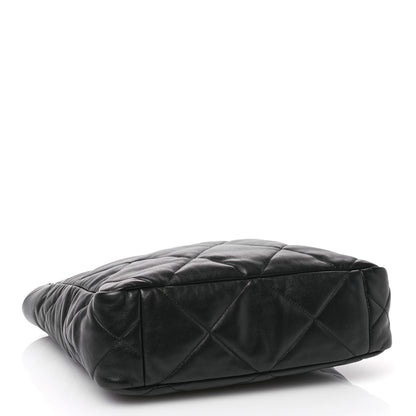 Chanel Lambskin Quilted Chanel 19 Shopping Bag Black 4 of 10