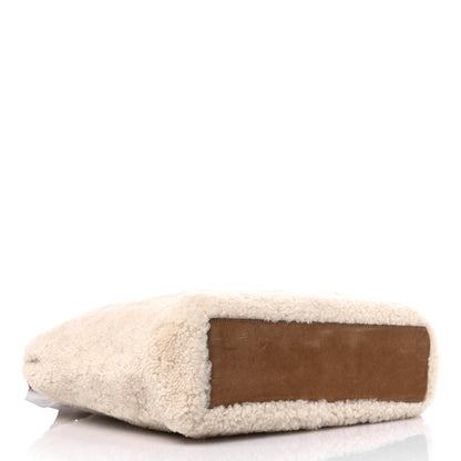 Telfar X UGG Suede Shearling Medium Shopping Bag Natural 3 of 9