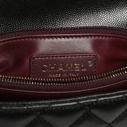 Chanel Caviar Quilted Small Coco Handle Flap Black 6 of 11
