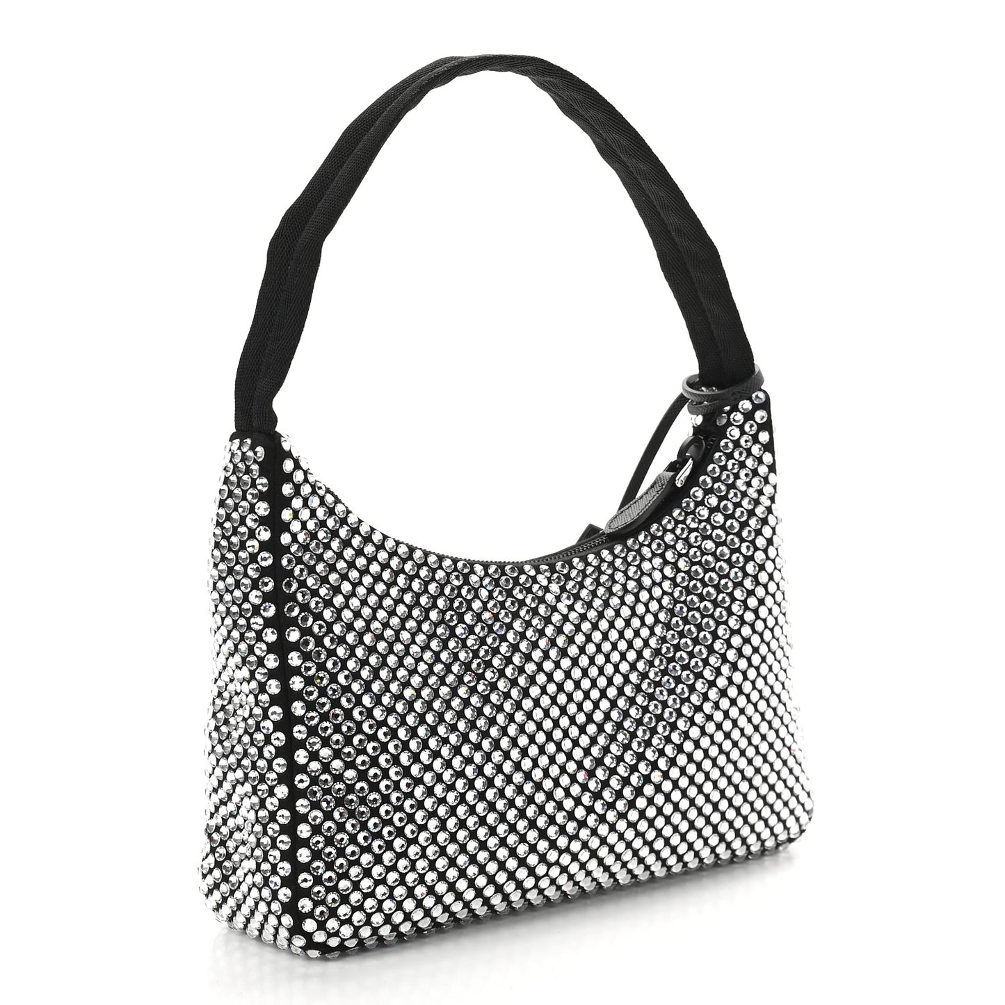 Satin Crystal Mini Re-Edition 2000 Bag Cristal