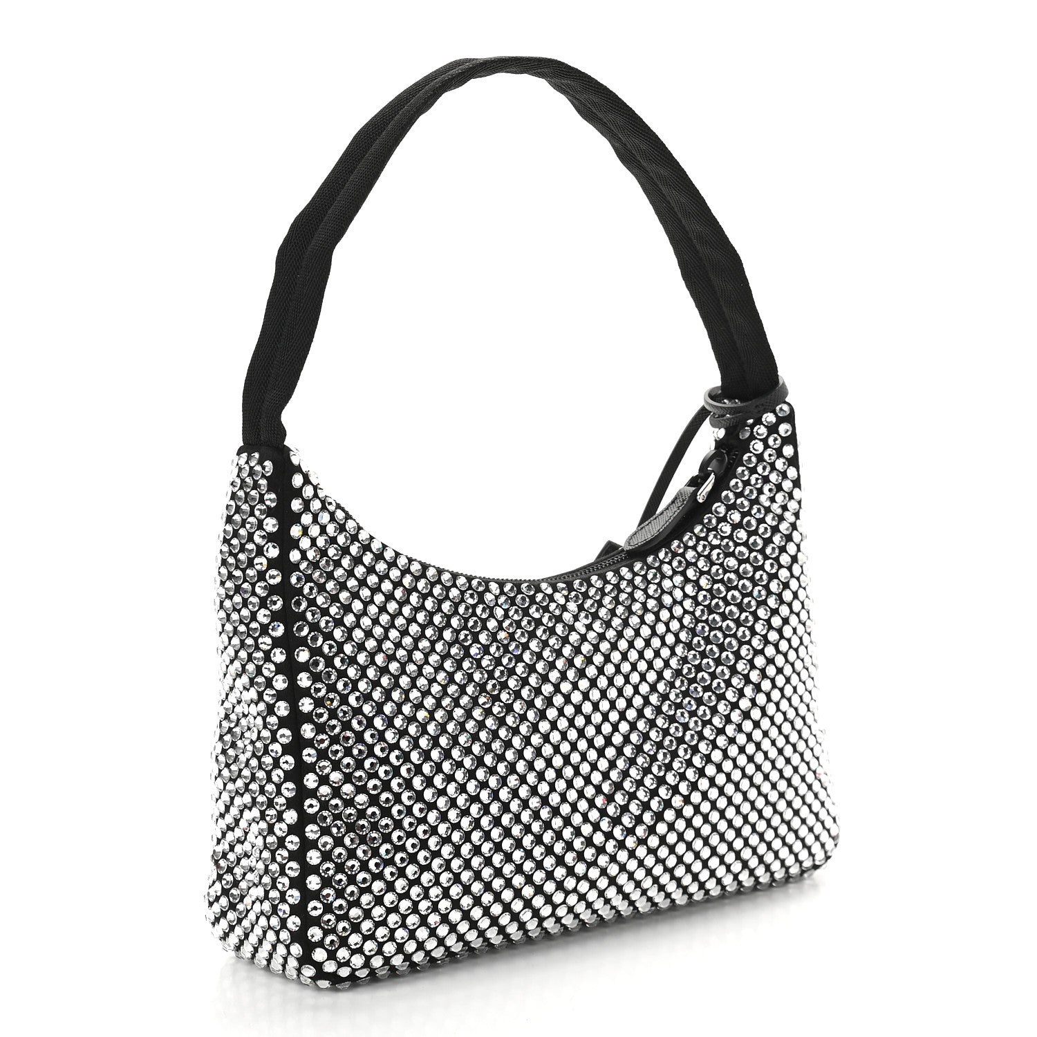 Prada Satin Crystal Mini Re-Edition 2000 Bag Cristal 3 of 9
