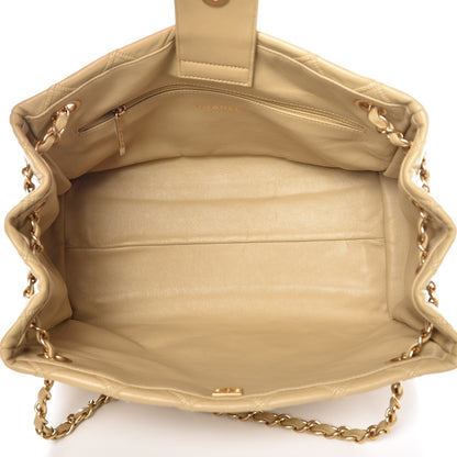 Chanel Calfskin Stitched Thin City Accordion Tote Beige 5 of 7