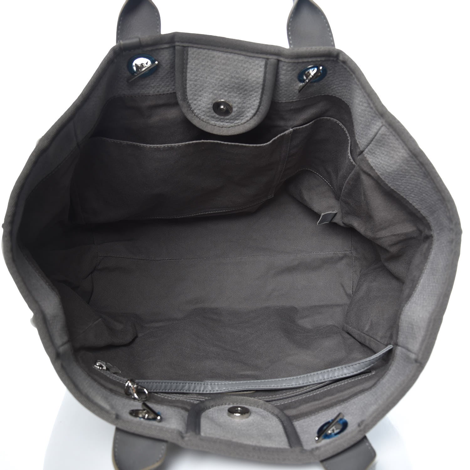 Chanel Canvas Large Deauville Tote Grey 6 of 13