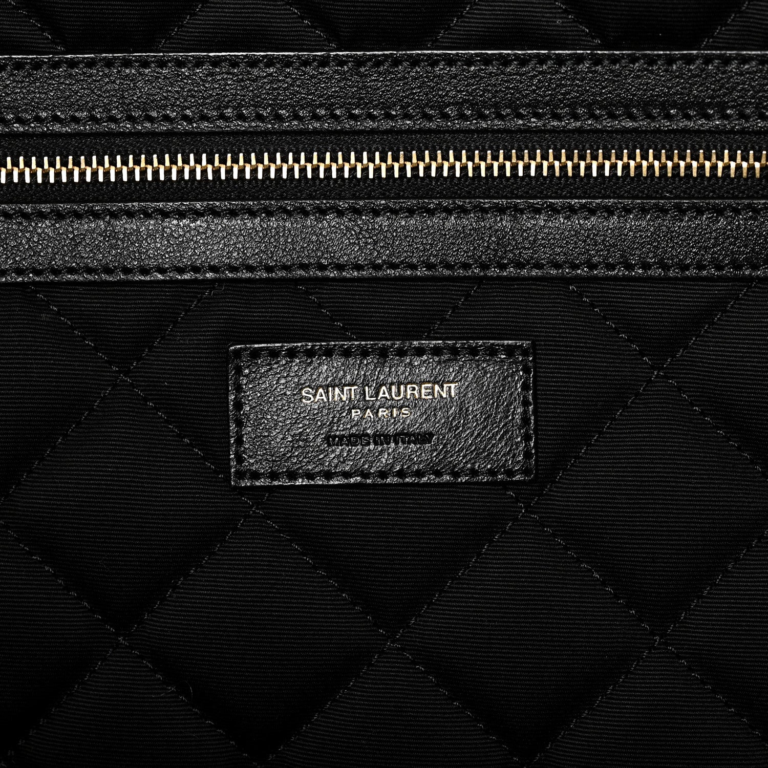 Saint Laurent Calfskin Quilted ES Giant Travel Bag Black 5 of 9