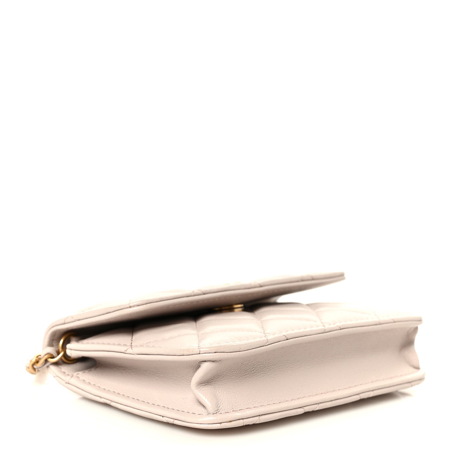 Chanel Lambskin Quilted Pearl Crush Clutch With Chain Light Purple 4 of 12