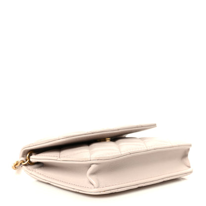 Chanel Lambskin Quilted Pearl Crush Clutch With Chain Light Purple 4 of 12