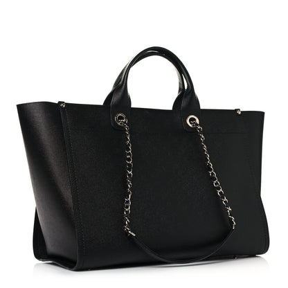Chanel Caviar Medium Studded Deauville Tote Black 3 of 17