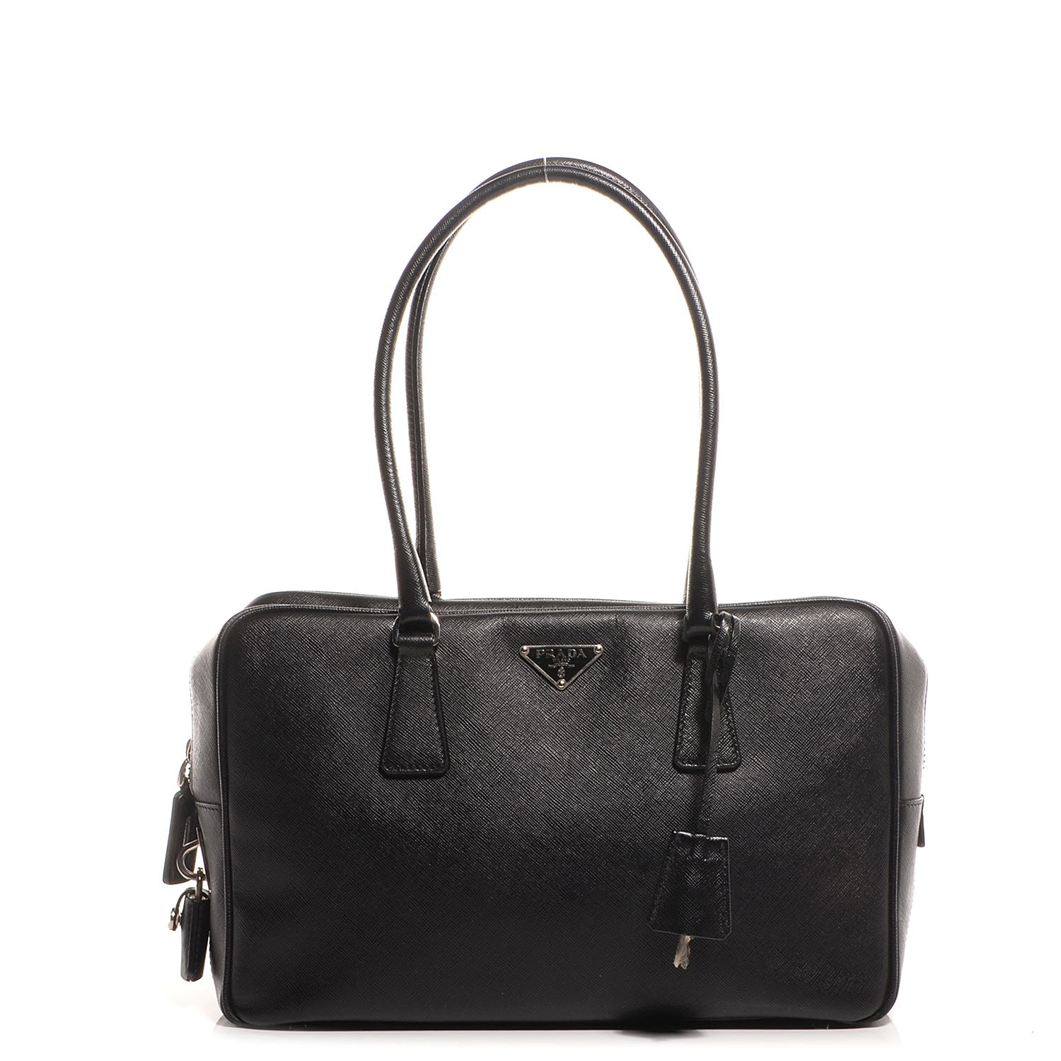 Prada Saffiano Lux Bauletto Nero Black 1 of 9