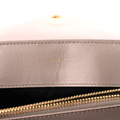 Saint Laurent Calfskin Y Quilted Monogram Medium Loulou Chain Satchel Light Natural 6 of 13